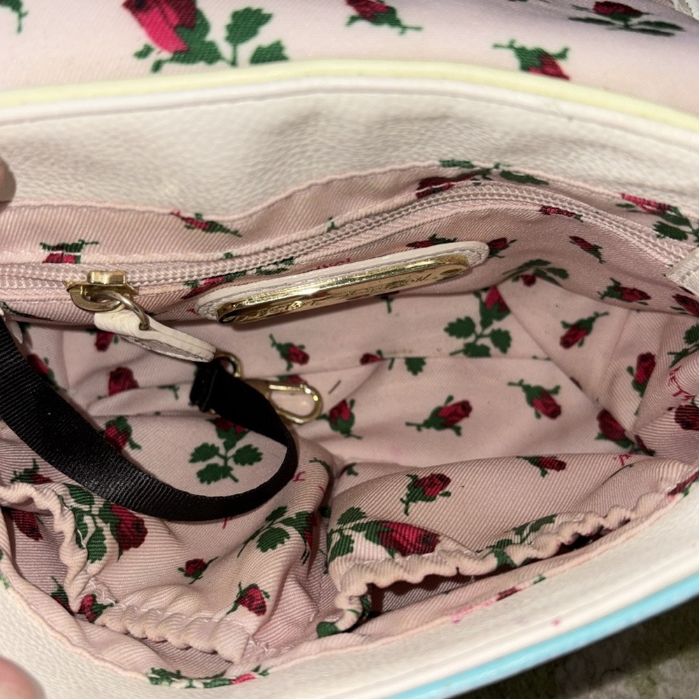 Betsey Johnson Pastel Mini Retro Phone Crossbody Shoulder Bag - Picture 15 of 16